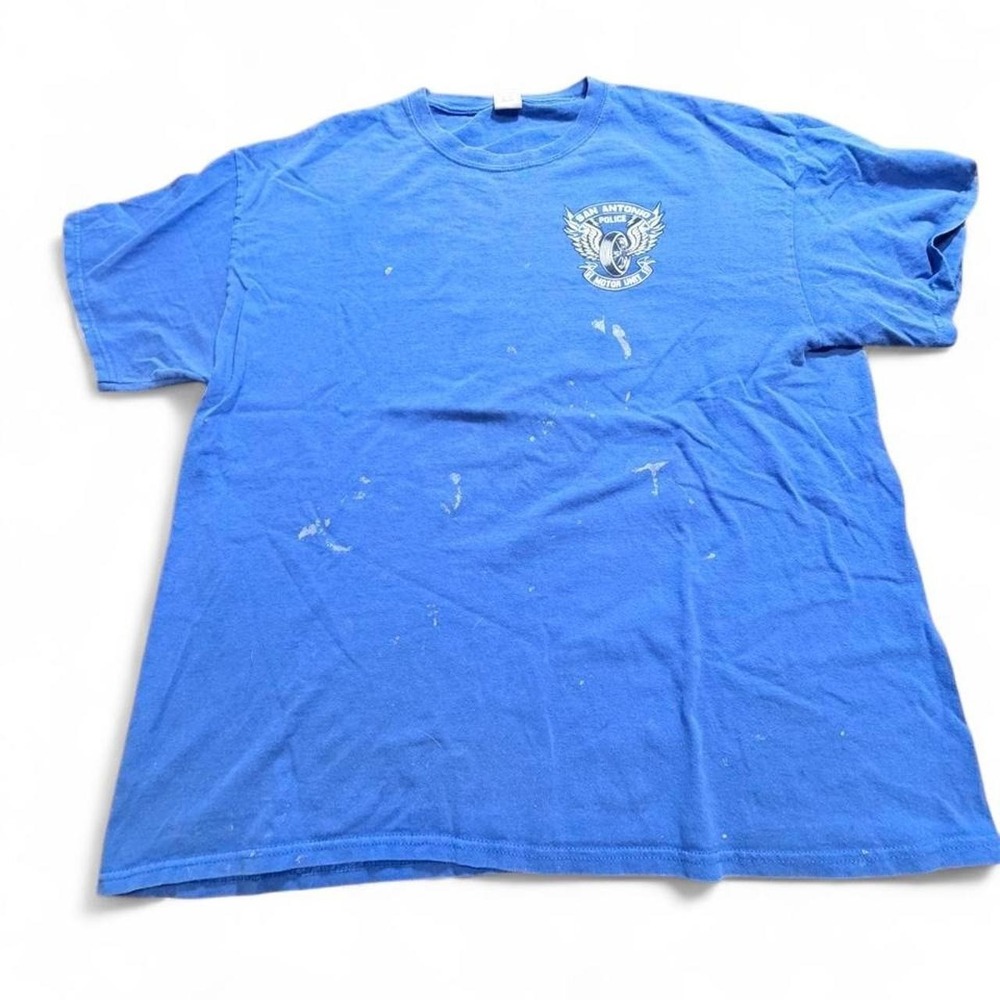 Blue San Antonio Police Motor Unit T-Shirt